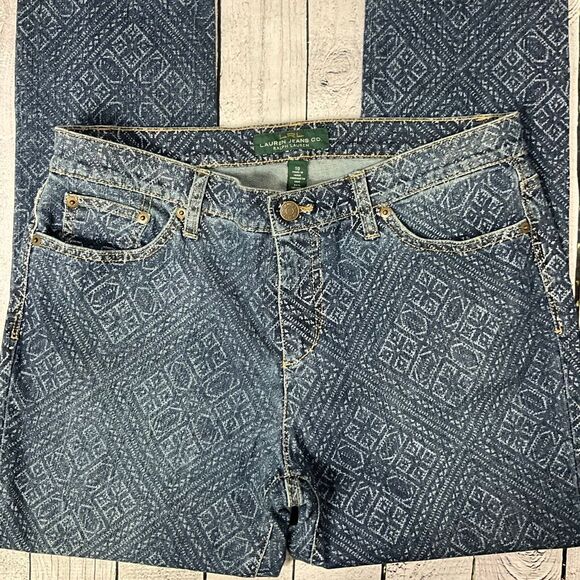 LAUREN RALPH LAUREN Mosaic Boho Print Slim Fit Jeans - Picture 2 of 6